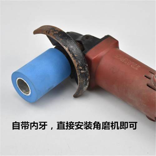 滚筒海绵轮打磨机木工打磨抛光红木家具楼梯扶手抛光轮角磨机砂套