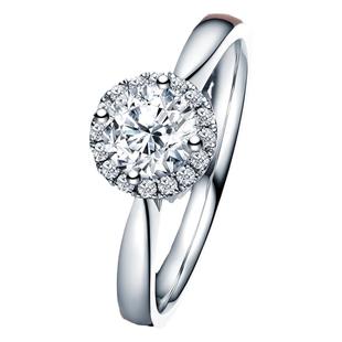 DRTRUE LOVE简奢一生之约求婚钻戒天然钻石戒指婚戒铂金WJ0070