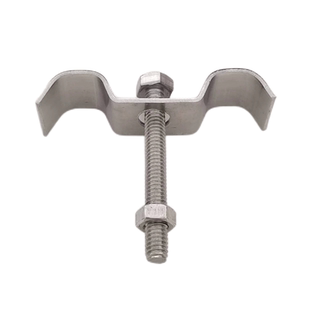 玻璃钢格栅卡扣树篦子连接件光伏固定夹格栅板卡扣卡子304M型C型