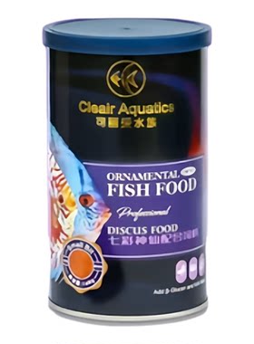 可丽爱ATA七彩神仙鱼观赏鱼专用小颗粒饲料缓沉型CM-701（160g）