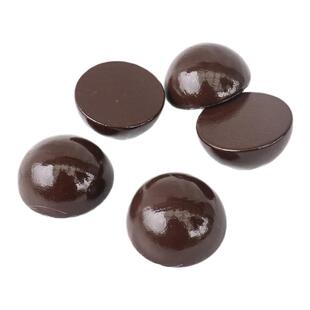 30-50MM 木球半圆球 黑色荷木半边手工珠子 镜子装饰木珠 diy配件