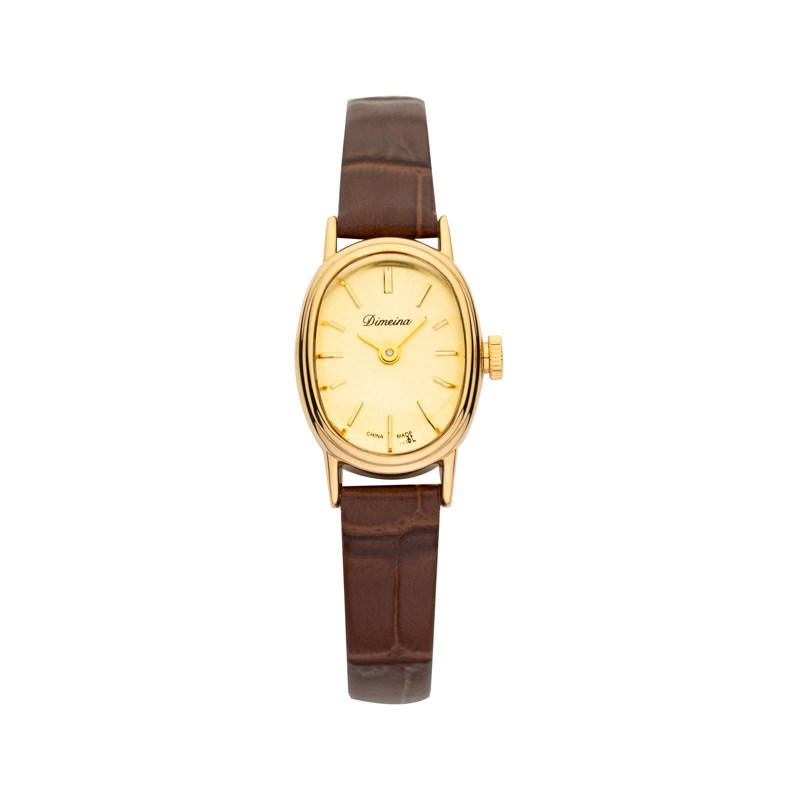 上世纪80年代小巧鹅蛋宝石花女表