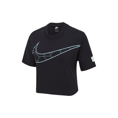 Nike/耐克正品女士品牌Logo圆领休闲落肩袖短袖T恤DB7467-010