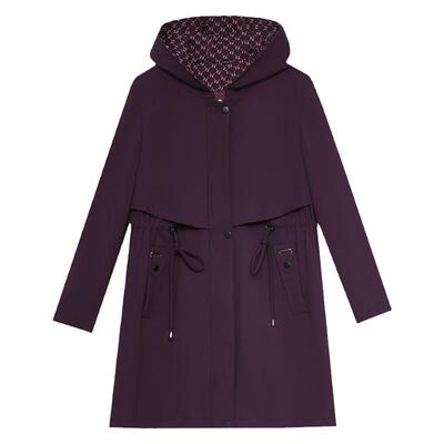 胖妈妈200斤风衣外套洋气时尚