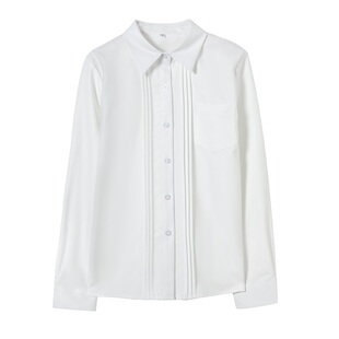 风琴褶jk衬衫长袖短袖基础款学生制服套装春秋学院风内搭白衬衣女