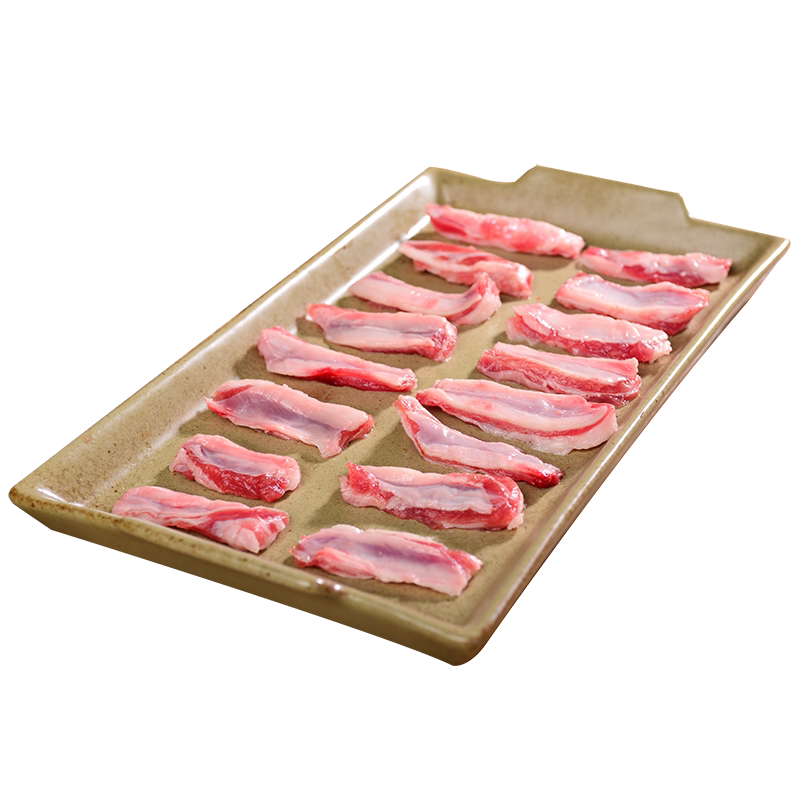 内蒙古羔羊肋间肉原切纯羊肉羊排肉新鲜冷冻烧烤羊肉串生鲜食材