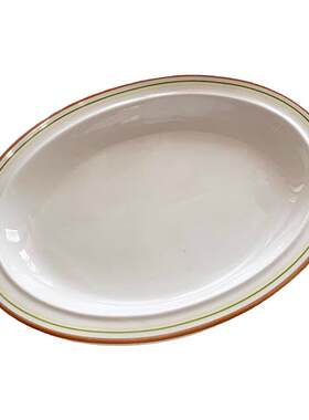 安木良品外贸原单复古陶瓷餐盘
