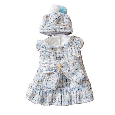 可爱小香风衣服猫咪裙子冬天防掉毛布偶德文猫宠物暹罗无毛猫过冬