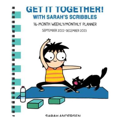 现货 成年如谜 2022.9-2023 16个月手帐日历 莎拉安徒生漫画 英文原版笔记本 SarahS Scribbles 16-Month Planner Calendar