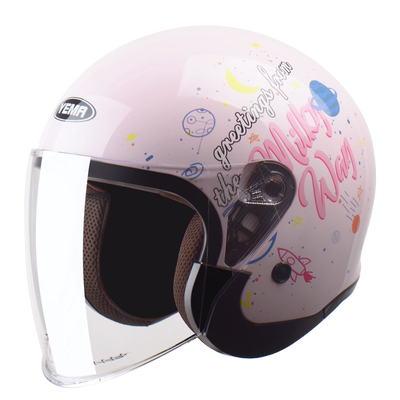 3C款野马电动车头盔冬季保暖半盔