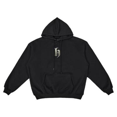 HAMB原创美式复古加绒连帽卫衣