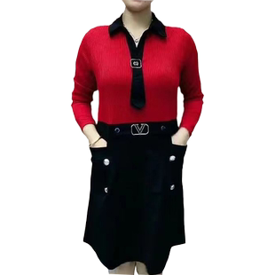 加绒打底裙衫女长袖2026早春新款大码洋气小衫中长款遮肚保暖上衣