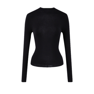 秋水伊人可机洗抗起球打底针织衫