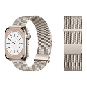 适用iwatch10表带S9苹果S8手表S10米兰尼斯Applewatch9金属SE智能8男S7腕带磁吸7高级ultra女watchs运动新款