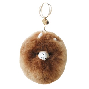 nuna alpaca羊驼头挂件秘鲁进口纯手工100%婴羊驼毛可爱新年礼物