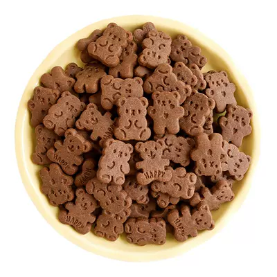 巧克力蛋糕装饰小熊饼干冰淇淋