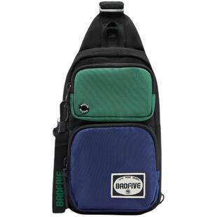 李宁反伍多功能胸包男女新款户外轻便休闲高级撞色斜挎单肩运动包