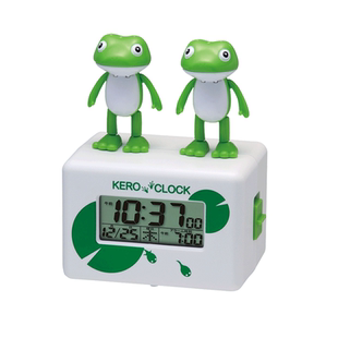 日本丽声Kero Clock青蛙仔卡通动漫电子数字龙猫静音可爱网红闹钟