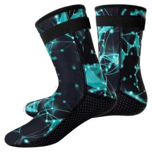 星空潜水袜男女防滑浮潜专用装备3mm防割泳袜防水保暖冬泳袜套