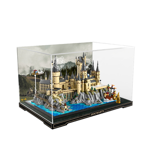 乐一百适用乐高哈利波特系列76419霍格沃茨城堡和庭院建筑展示盒