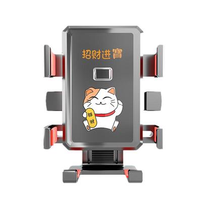 电动车外卖骑手卡通六爪锁定