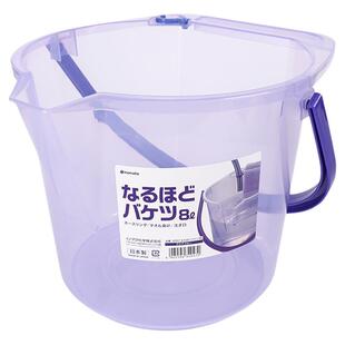 日本进口inomata塑料水桶多功能带刻度加厚家务清洁洗车接水桶