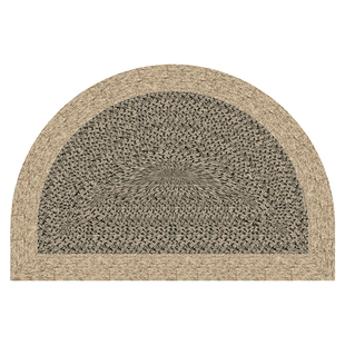 浴室地垫家用吸水防滑垫卫生间门口地毯硅藻泥半圆形厕所进门脚垫