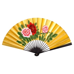 梁祝舞蹈扇子折扇舞蹈专用双面戏曲梅花牡丹知音锁古典舞跳舞专用