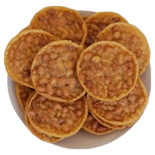 花生饼特产香脆油炸月亮巴锅粑广西平南永兴地豆饼干咸香休闲零食
