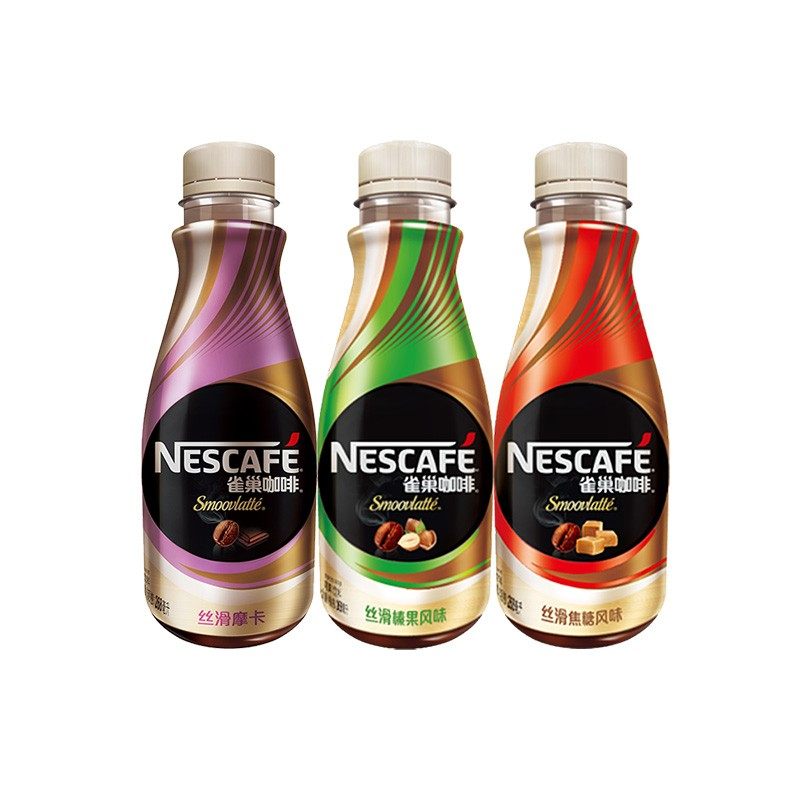 雀巢即饮咖啡丝滑摩卡焦糖榛果多口味268ml*15瓶