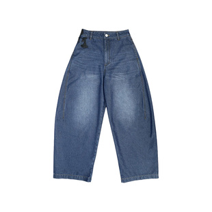 YOUWEI有尾2025春季新品定制石榴银葱牛仔蛋裤Y5125109