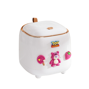 桌面垃圾桶可爱小号迷你创意卡通按压儿童桌上床头卧室客厅高颜值