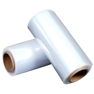 PE缠绕膜50cm宽拉伸膜小卷工业包装膜透明大卷打包膜塑料薄膜围膜