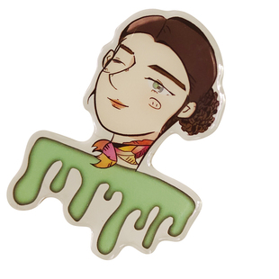 进口水晶滴胶手机立体贴纸 卡通异形 滴塑透明 镭射PVC不干胶定制