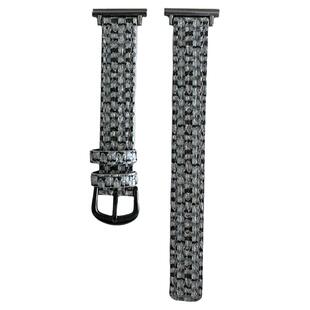 编织纹小蛮腰夏天适用华为手表gt4新款GT3皮革watch3表带4pro小众