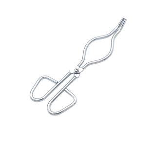 坩埚钳圆钢镀铬马弗炉实验室夹具不锈钢寸火钳灰皿夹烧杯夹烧瓶夹