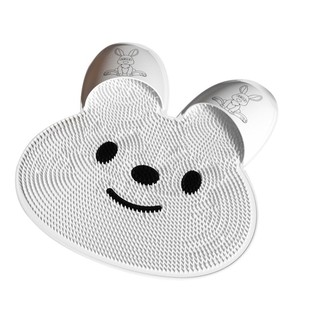 硅胶兔兔搓脚神器浴室防滑垫搓背按摩垫搓澡洗脚去死皮淋浴房地垫