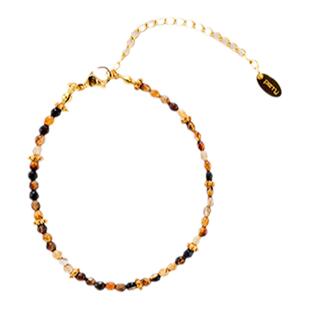 Perry单依纯同款托斯卡纳烈日棕色串珠手链夏原创设计叠戴度假风