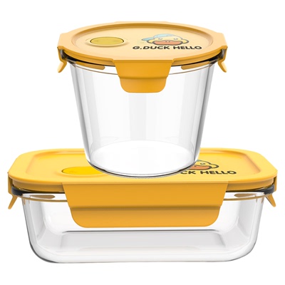 上班族玻璃饭盒可微波炉加热