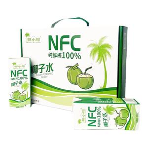 椰小帽椰子水nfc鲜榨纯椰子250ml*10瓶一箱100%果汁椰汁饮料零添