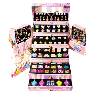 女儿的宝藏首饰盒儿童手链串珠手工diy女孩子潘多拉礼物玩具女童
