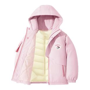 迪士尼女童冬装套装大童女装运动棉衣潮流2025新款冬季儿童羽绒服
