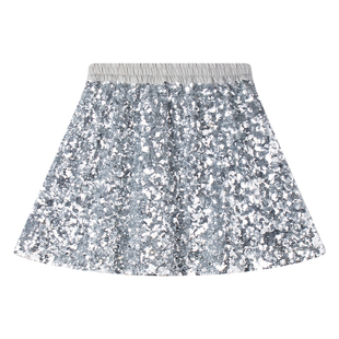 MUCMUKN【新年派对】重工立体层叠闪闪亮片腰裙珠片裙女童25冬新