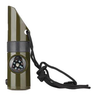 户外求生口哨多功能救生哨无核高频爆音哨子带挂绳便携应急指南针