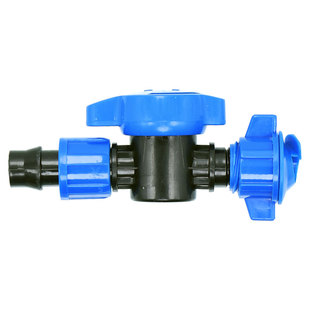 16贴片滴灌带开关pe管旁通阀软带主管锁母阀门微喷滴灌20毛管接头