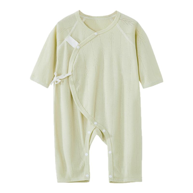 婴儿蝴蝶衣长袖连体衣空调服睡衣