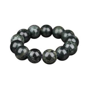 橄榄陨石原石天然手链男女士圆珠精品磁性手串保真养疗宇宙陨石