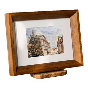 实木相框摆台高级感木质空框6寸7寸8寸相片洗照片做成像框定制diy