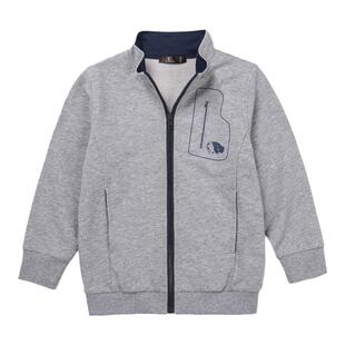 圣伯纳儿童薄款针织休闲衣外套男童拉链衫休闲上衣运动舒适透气