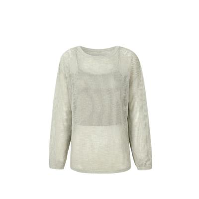 gcrues镂空一字领毛衫（配吊带）